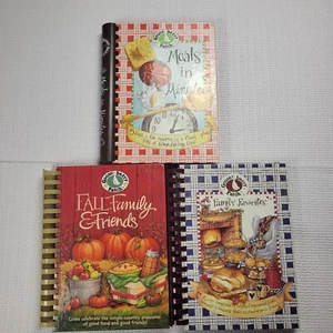Gooseberry Patch Cookbook Lot (3) Spiral Fast Fall Family Favorites - Foto 1 di 10