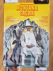 alejandro jodorowsky THE HOLY MOUNTAIN scarce German 1-sheet poster '74 unfolded - Picture 1 of 4