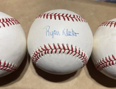 Ryan Klesko Oficial NL Rawlings Béisbol - Atlanta Braves; Firmado, Autógrafo Foto 1 de 4