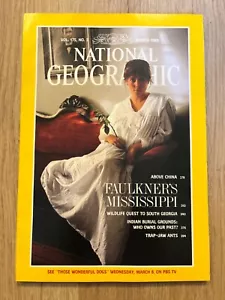 National Geographic March 1989 South Georgia, Indian Burials, China, Faulkner - Imagen 1 de 1