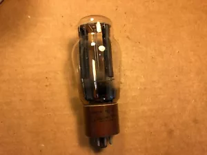 1954 GE 5R4 GY Rectifier Tube Coke-Bottle Smooth Black Plate Stacked D Getters - Picture 1 of 12
