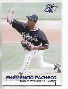 2001 Grandstand Salem Avalanche Enemencio Pacheco Card - Picture 1 of 1