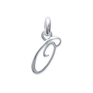 Pendentif Initiale Lettre O Classique en Argent 925 - neuf - Imagen 1 de 1