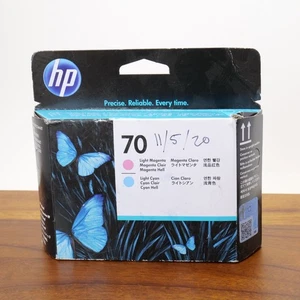 Original HP 70 Light Magenta Light Cyan Factory Sealed Tinte EXP Aug 2022 - Bild 1 von 4