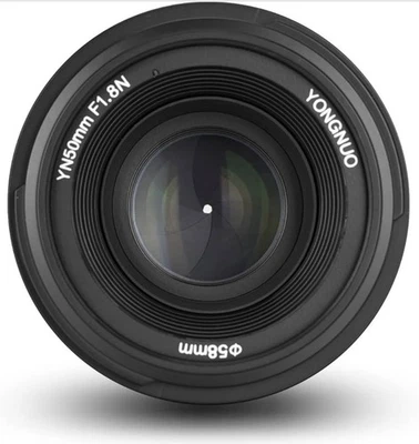 YONGNUO YN50mm F1.8N Standard Prime Lens Large Aperture Auto Manual Focus AF ... - Image 1 of 4