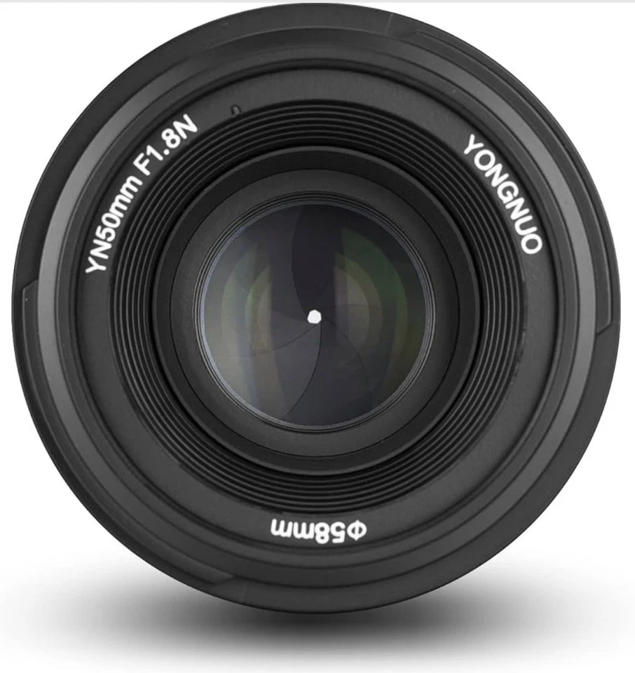YONGNUO YN50mm F1.8N Standard Prime Lens Large Aperture Auto Manual Focus AF ... - Image 1 of 4