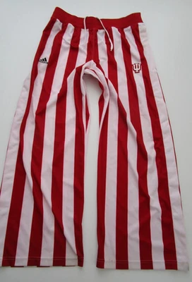 Mens Medium Indiana Hoosiers Adidas Pants breakaway striped tear away - Image 1 of 4