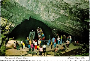 Eingang zur Penn's Cave Pennsylvania Postkarte - Bild 1 von 2