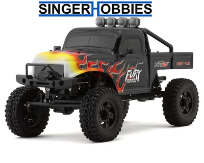 FURITEK FUR-2411 FX118 Fury Wagon 1/18 RTR Brushless Rock Crawler (Black/Flames) - Image 1 of 4
