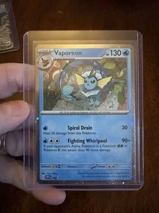 Vaporeon SVP 168 Scarlet & Violet Black Star Promo Cosmos Holo Pokemon Card - NM - Picture 1 of 1