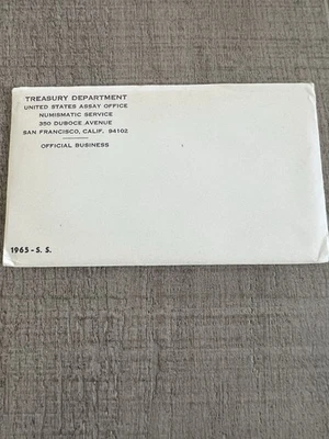 1965 Uncirculated Coin Set U.S Mint Original Government Packaging OGP - Image 1 of 4