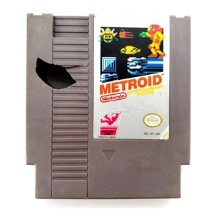 Metroid (Nintendo NES, 1987) Authentic **DAMAGED SHELL** Cart Only Tested Works - Picture 1 of 11