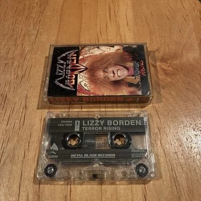 Lizzy Borden - Terror Rising CASSETTE TAPE 1st US issue twisted sister riot - Image 1 of 3
