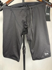 TYR Swim Jammers Uomo XS Nero Durafast Elite UPF 50+ Prova di Cloro SDUS7A - Foto 1 di 9