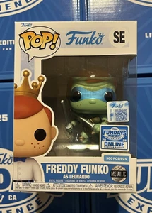 GRAIL POP! Fundays 2025 Freddy Funko As Metallic Leonardo LE 500 Online Box TMNT - Picture 1 of 8