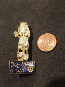 MD-21 Arizona 1979-1980 Chicago Lions Club Revers Mütze Jacke Pin - Bild 1 von 2