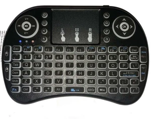 UpgradedRii 2.4GHz Mini Wireless Keyboard with TouchpadQWERTYLED BacklitPortable - Picture 1 of 9