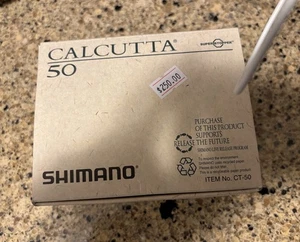 New In Box, New Old Stock Vintage Shimano Calcutta 50 Bait-caster - Picture 1 of 3