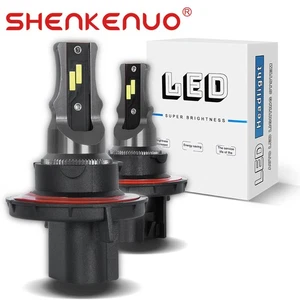 2 Pcs H13 LED Headlight Kit 6000-6500K 12-24V IP68 Fog light High Bulb Low Beam - Picture 1 of 9