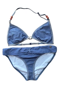 Protest Mädchen Triangle Bikini blau in Jeansoptik Gr. 176 - Bild 1 von 3