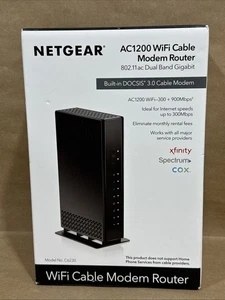 NETGEAR Modem kablowy Wbudowany router WiFi (C6230) AC1200 DOCSIS 3.0 - Zdjęcie 1 z 7
