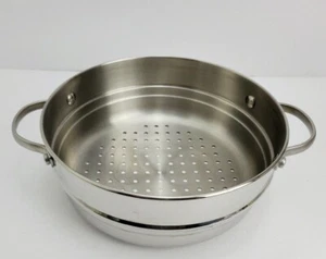 Edelstahl Dampfgarer Siebeinsatz Kochgeschirr passt 9,5" Pfanne schöne Qualität  - Bild 1 von 11