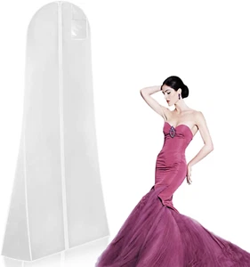 Brautkleidhülle Kleidersack, 180 cm Anti Staub Atmungsaktiver Kleiderhülle, Klei - Bild 1 von 7
