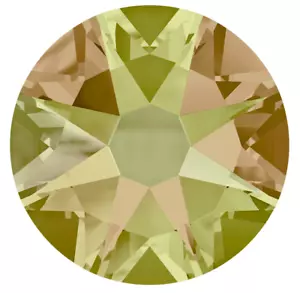 LUMINOUS GREEN Hotfix 16ss 4mm 2038 IHC Austrian Flatback Rhinestones 144 pcs - Picture 1 of 5