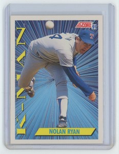 1991 SCORE NOLAN RYAN . TEXAS RANGERS #686