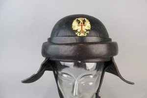 Spanien - Leder Motorradhelm - Panzerhelm - Bild 1 von 9