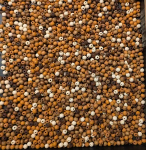 HOLZPERLEN AHORN 1500 Stück 6mm bunter Mix tolle Qualität aus Schwäbisch Gmünd - Bild 1 von 2