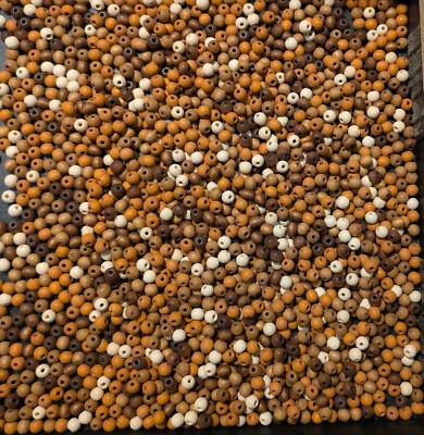 HOLZPERLEN AHORN 1500 Stück 6mm bunter Mix tolle Qualität aus Schwäbisch Gmünd - Bild 1 von 2