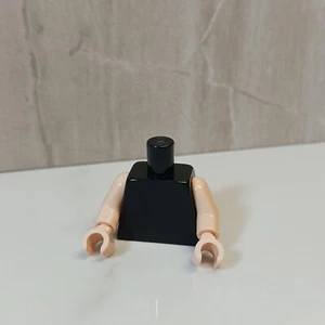 New LEGO Sleeveless Black Shirt Tank Top Flesh Nougat Arms Matching Hands Set - Picture 1 of 1