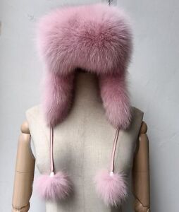 Ladies Faux Fur Long Hair Hat with Earmuffs to keep warm in winter