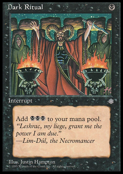 MTG Magic the Gathering Dark Ritual (120/383) Ice Age LP - Image 1 of 1