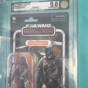2020 Hasbro Star Wars Vintage Collection Mandalorian TVC AFA 9.0 U 90 Uncirc. - Foto 1 di 5