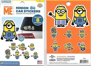 Despicable Me Juego de 8 Minion Peel Off Coche Pegatinas Kit Colección #3 NUEVO SELLADO - Imagen 1 de 1