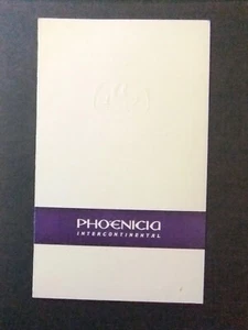 Menú de Hotel Fenicia Beirut Líbano فندق فينيسيا بيروت Menú Vintage 1965 - Imagen 1 de 3