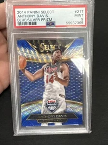 2014 Panini Select Blue Silver Prizm USA Olympics Anthony Davis PSA 9 - Picture 1 of 2