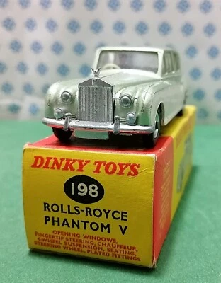 Vintage   -  ROLLS-ROYCE Phantom V  , Dinky toys 198  - Made in England 1962 - Immagine 1 di 4