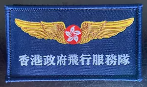 Emblema Bordado Genuino HKGFS Gobierno de Hong Kong Servicio de Vuelo TRF/Parche A - Imagen 1 de 7