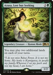 MTG Core Set 2021 Foil: Azusa, Lost but Seeking #173 Green - Picture 1 of 2