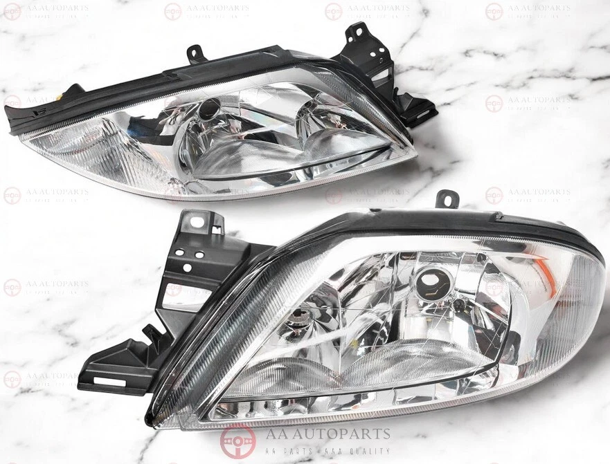 Chrome Headlights Pair Ford Falcon AU / Fairmont 1998-2002 - image 1 of 2