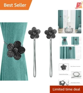 Magnetic Curtain Tieback Resin 19.68" Chic Decorative Holdback for Home Window - Picture 1 of 11