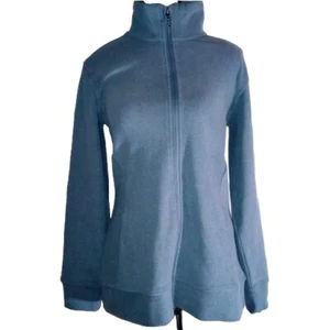 Hi-Tec Women's L Super Cozy Full-Zip Thermo-Tec Microfleece Stretch Jacket Blue - Picture 1 of 5