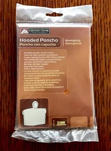 Emergency Ozark Trail Hooded Poncho Wet Weather Protection - One-Size-Fits-All - Picture 1 of 2