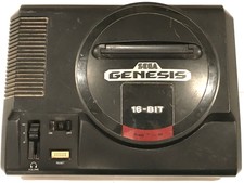 Original Sega Genesis 16-Bit Black Console Only Model 1601 - TESTED WORKS GREAT!