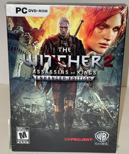 THE WITCHER 2 Assassins of Kings PC DVD-ROM Box Set Disc Perfect Condition  + Map