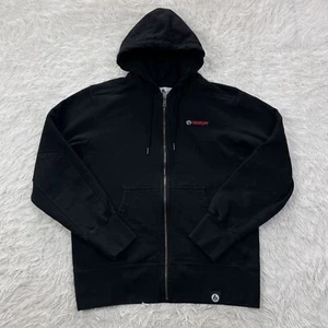 American Giant Sweatshirt Mens Large Black Classic Full Zip Hoodie Pocket Casual - Picture 1 of 12