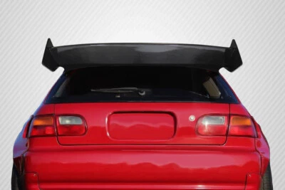 For 1992-1995 Civic HB Carbon Creations RBS Wing Spoiler - 3 piece - Image 1 of 4